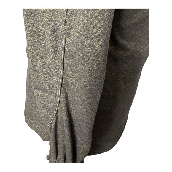 Lululemon Extra Mile 1/2 Zip Heathered Utilitarian/Black Size 8 Funnel Neck - Picture 8 of 16